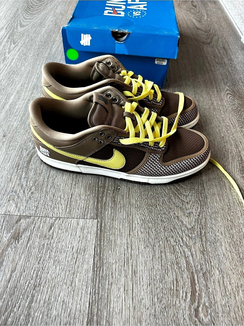 Nike Dunk Low Sneakers Brown Yellow US 12.5